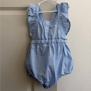 NAME IT Baby Romper with Lemon Print ORGANIC COTTON